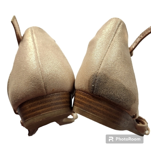 Carlos Feather Bling Strappy Sandals sz 8.5 - Picture 4 of 9